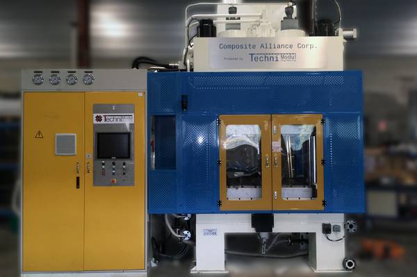 Laboratory press for composite material