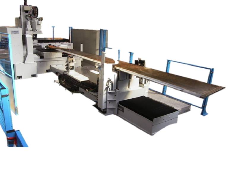 Machine for inspection machining of composite parts